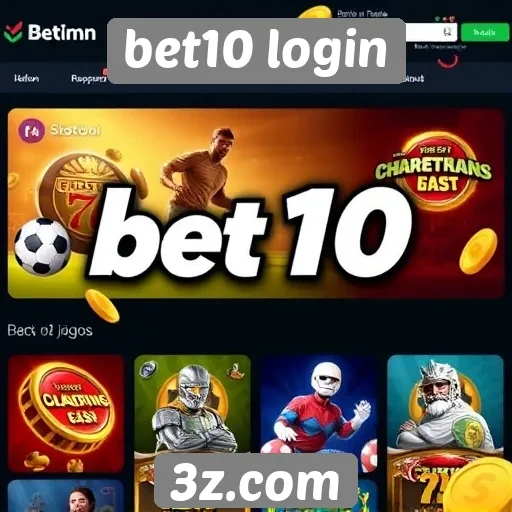 Principais jogos disponíveis na plataforma bet10 login