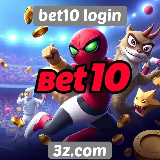 Variedade de jogos disponíveis no bet10 login